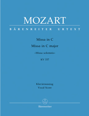 Mozart Missa C major K. 337 "Missa solemnis"