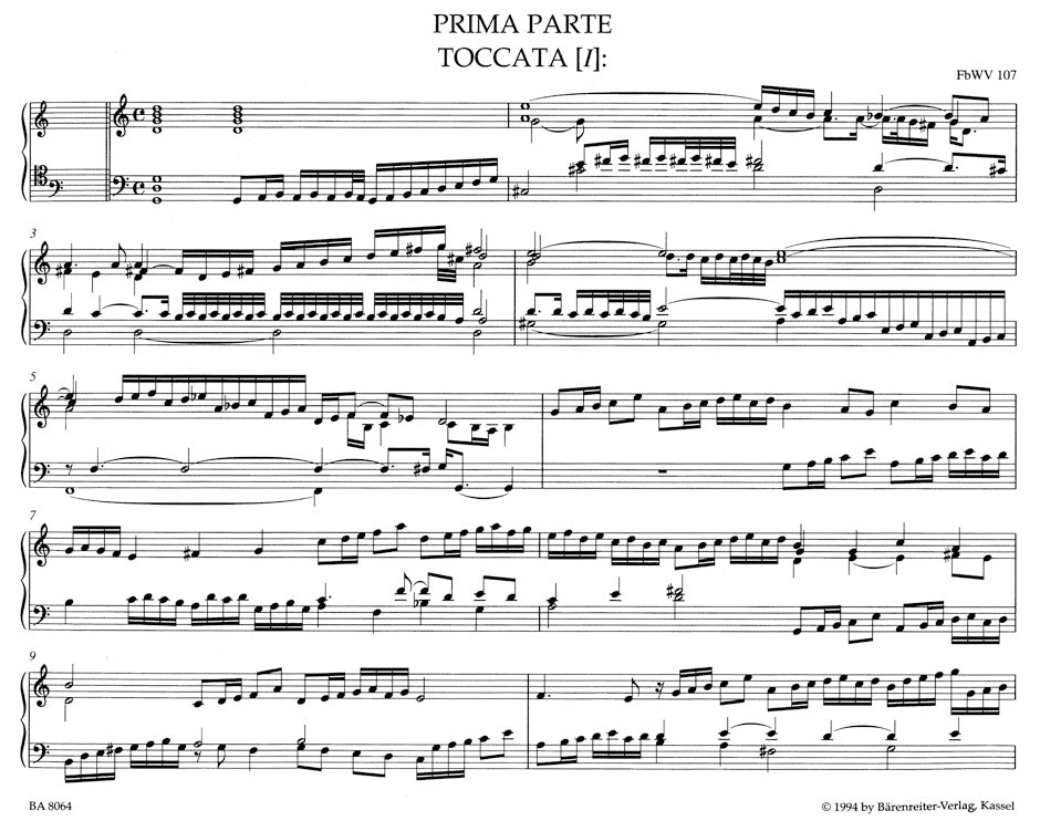 Froberger Libro Quarto 1656, Libro di Capricci e Ricercari ca. 1658