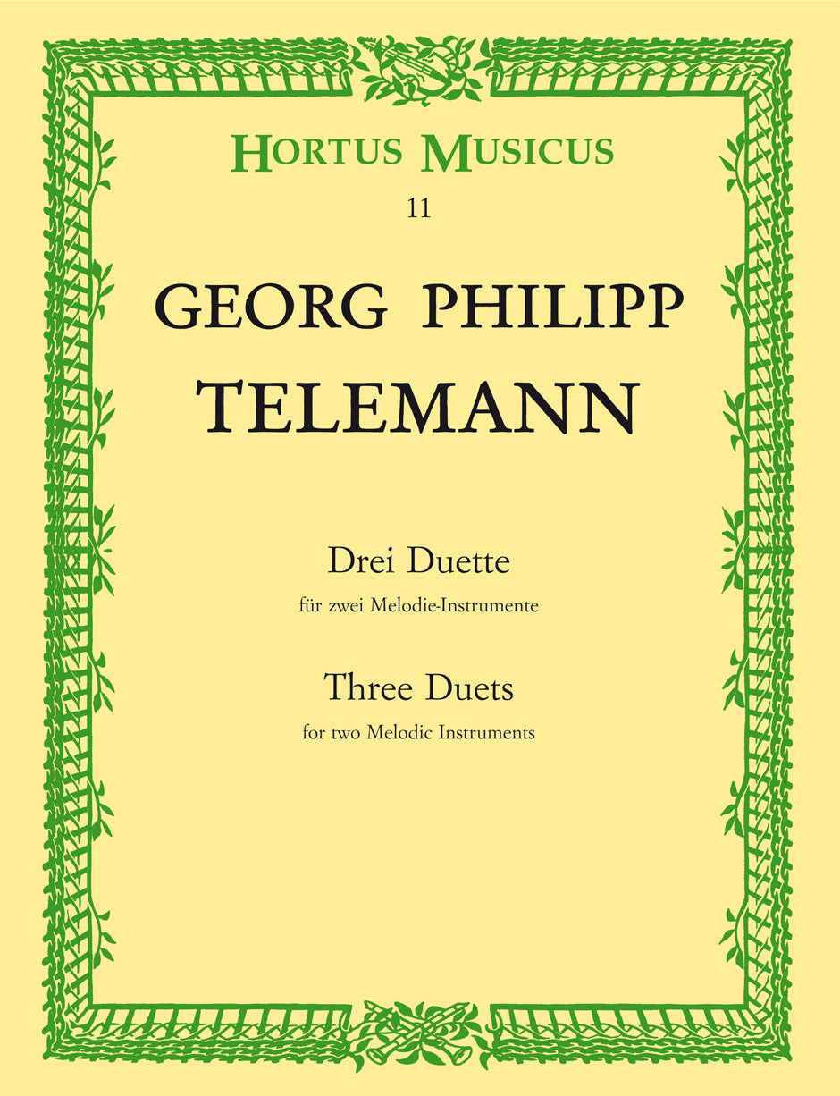 Telemann: 3 Duets for 2 Melodic Instruments (from "Der getreue Musikmeister")