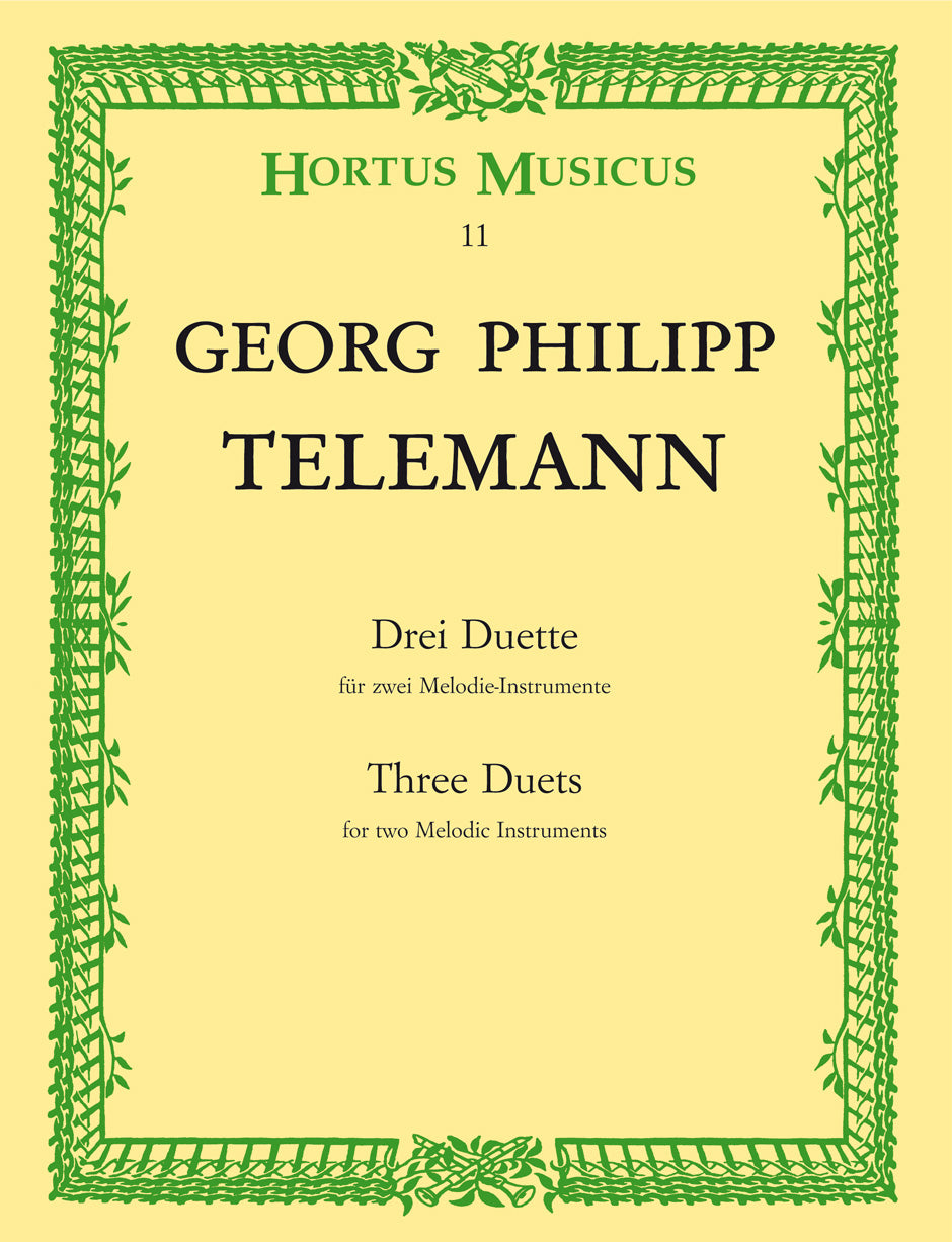 Telemann 3 Duets for 2 Melodic Instruments (from "Der getreue Musikmeister")