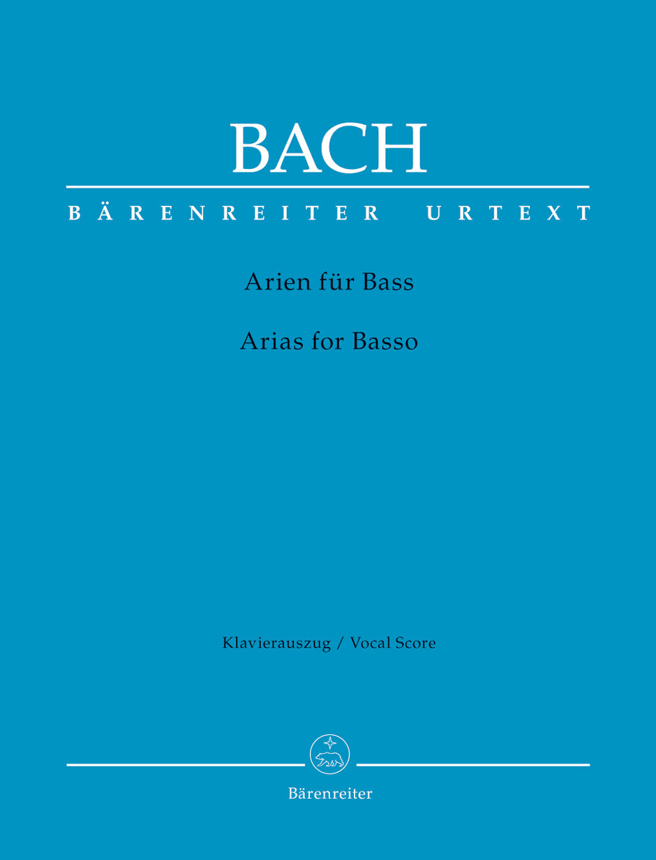 Bach Arias for Basso (with Accompanying Brochure (english))