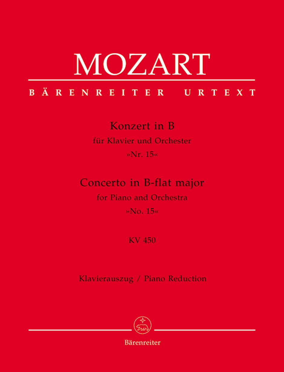 Mozart Concerto for Piano and Orchestra Nr. 15 B-flat major K. 450 (Piano Reduction)