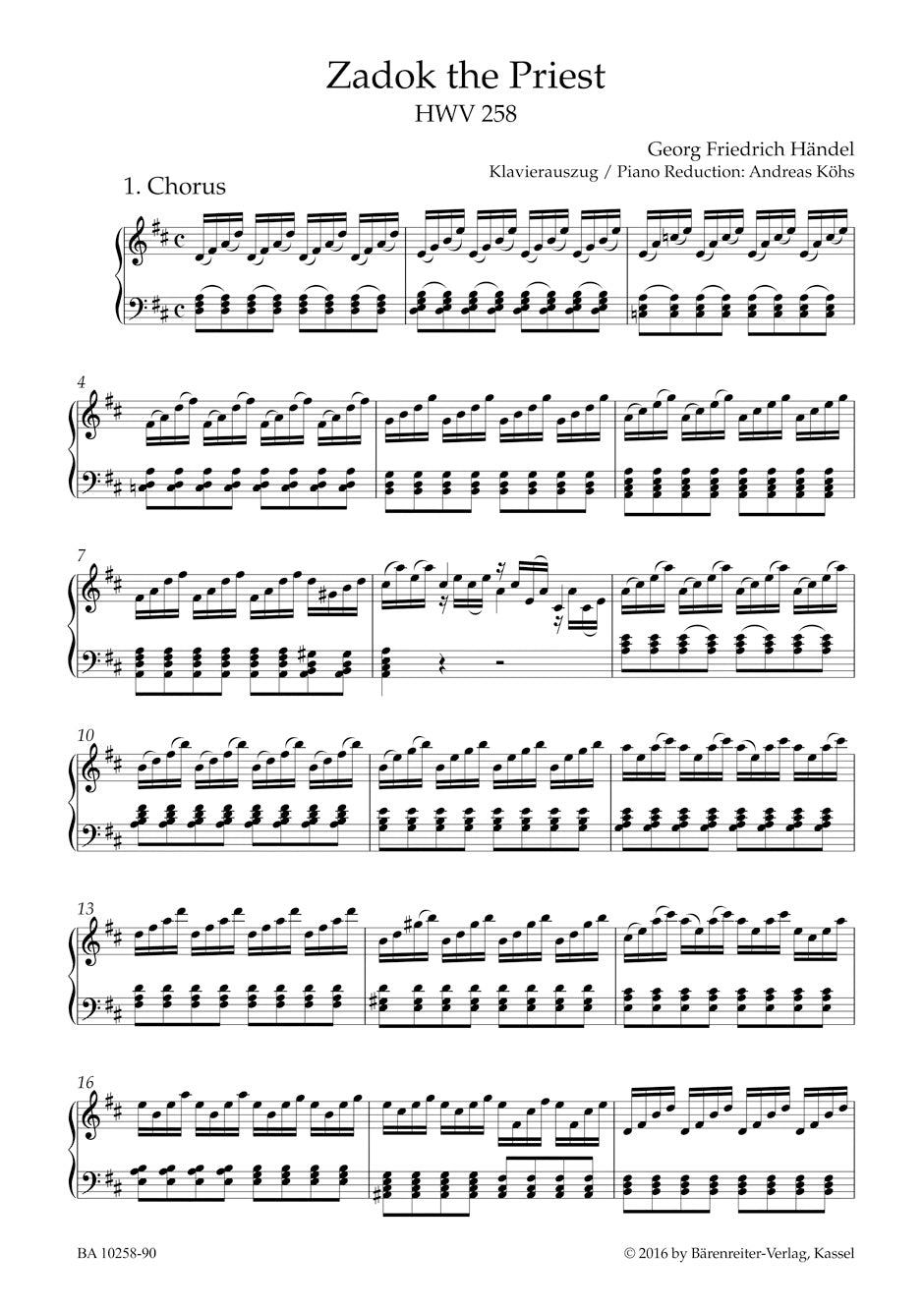 Handel Zadok the priest HWV 258 -Coronation Anthem-