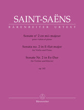 Saint-Saens Sonata no. 2 for Violin and Piano in E-flat major op. 102
