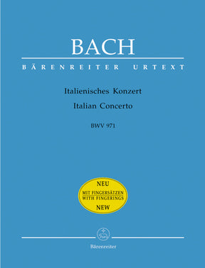 Bach Italian Concerto BWV 971 with fingerings