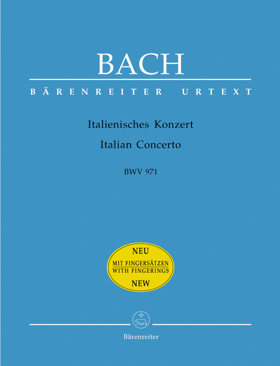 Bach Italian Concerto BWV 971 with fingerings