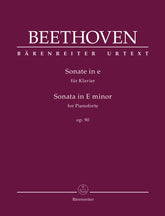 Beethoven Sonata for Pianoforte E minor op. 90