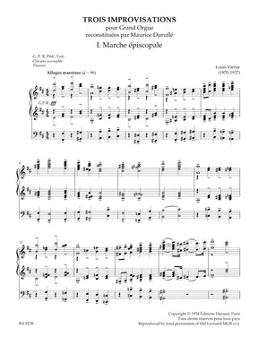 Vierne Improvisations (1928) / Transcriptions (1894 / 1901 / 1932)