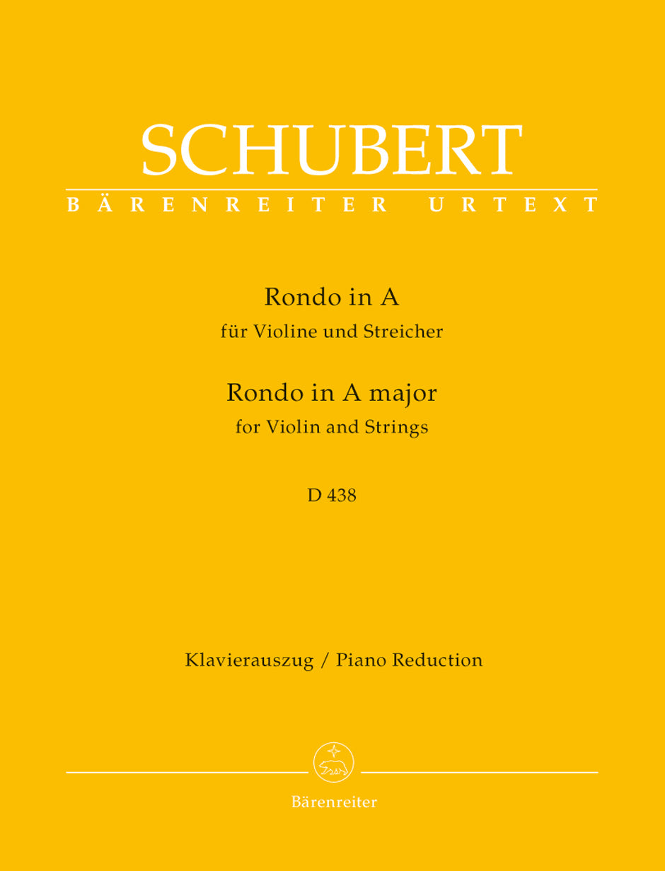 Schubert Rondo for Violin and Strings A major D 438