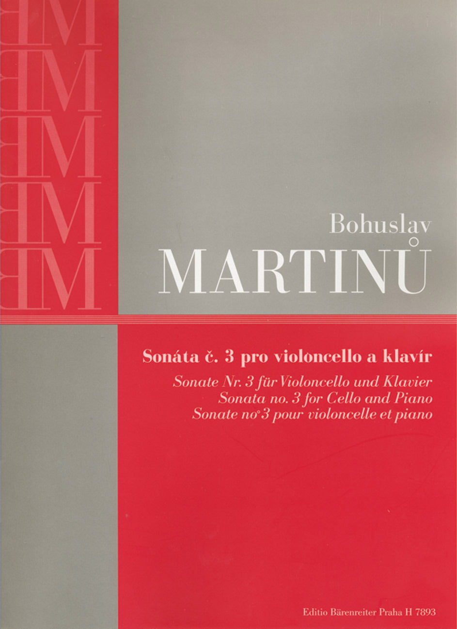 Martinu Sonata for Violoncello and Piano No. 3
