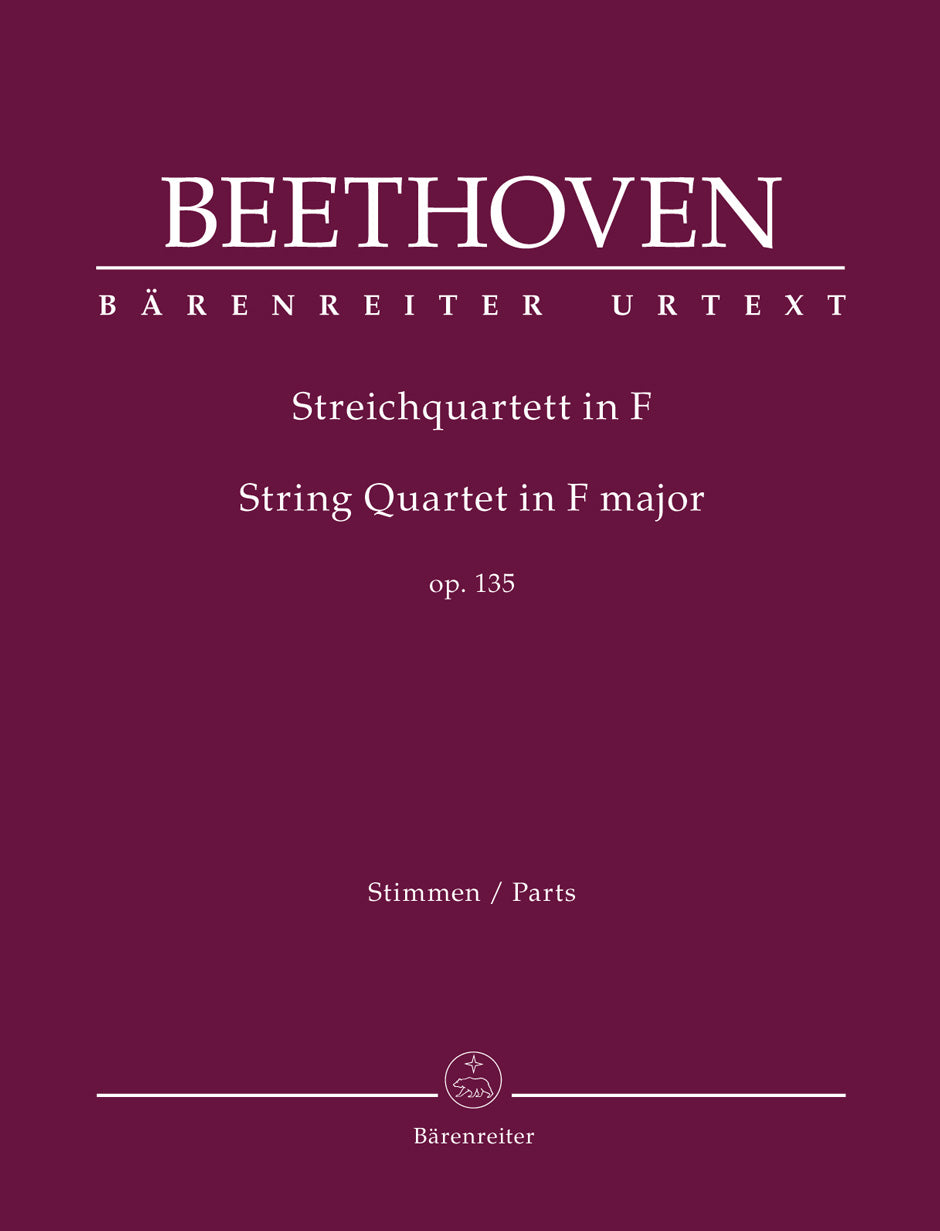 Beethoven String Quartet in F major op. 135