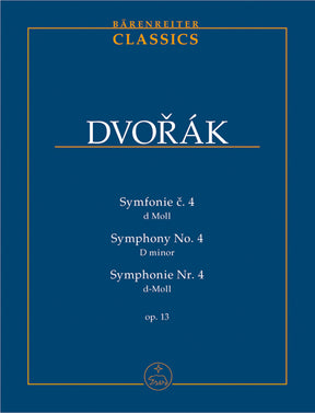 Dvořák: Symphonie Nr. 4 d-Moll, op. 13 (Study Score)