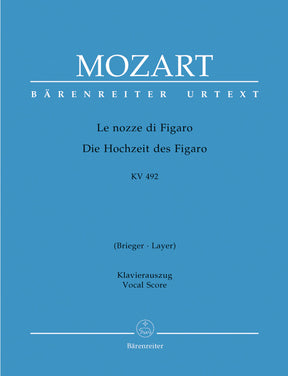 Mozart Marriage of Figaro K. 492 Vocal Score (soft cover) (Transl: Brieger & Friedemann)