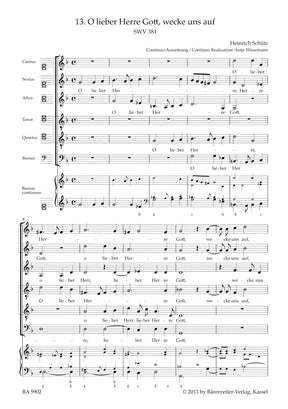 Schutz Geistliche Chor-Music SWV 381-397 -The six and seven-part motets, nos. 13-29-