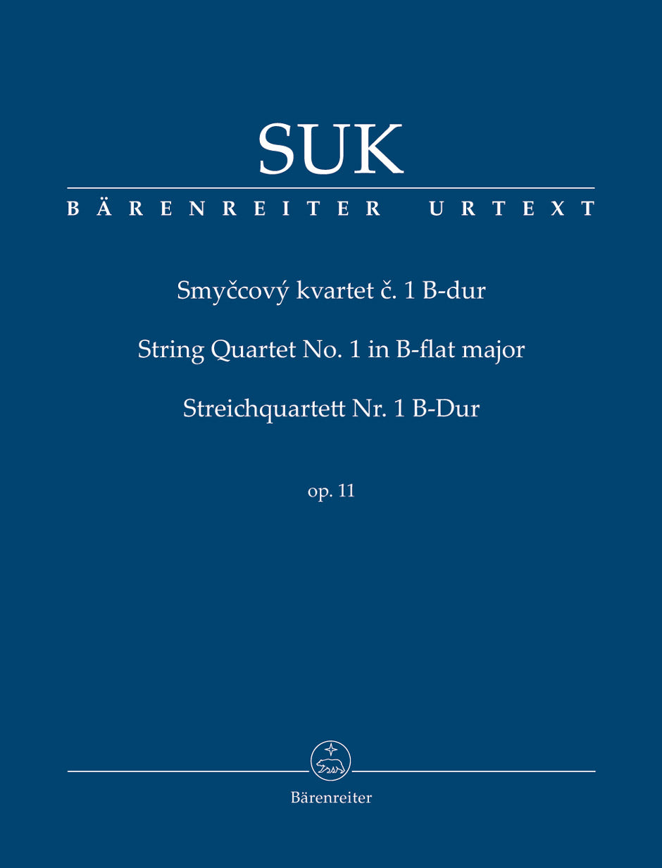 Suk String Quartet Nr. 1 B-flat major op. 11