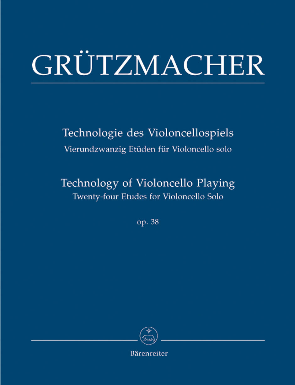 Gruetzmacher Technology of Violoncello Playing op. 38 -Twenty-four Etudes for Violoncello Solo-
