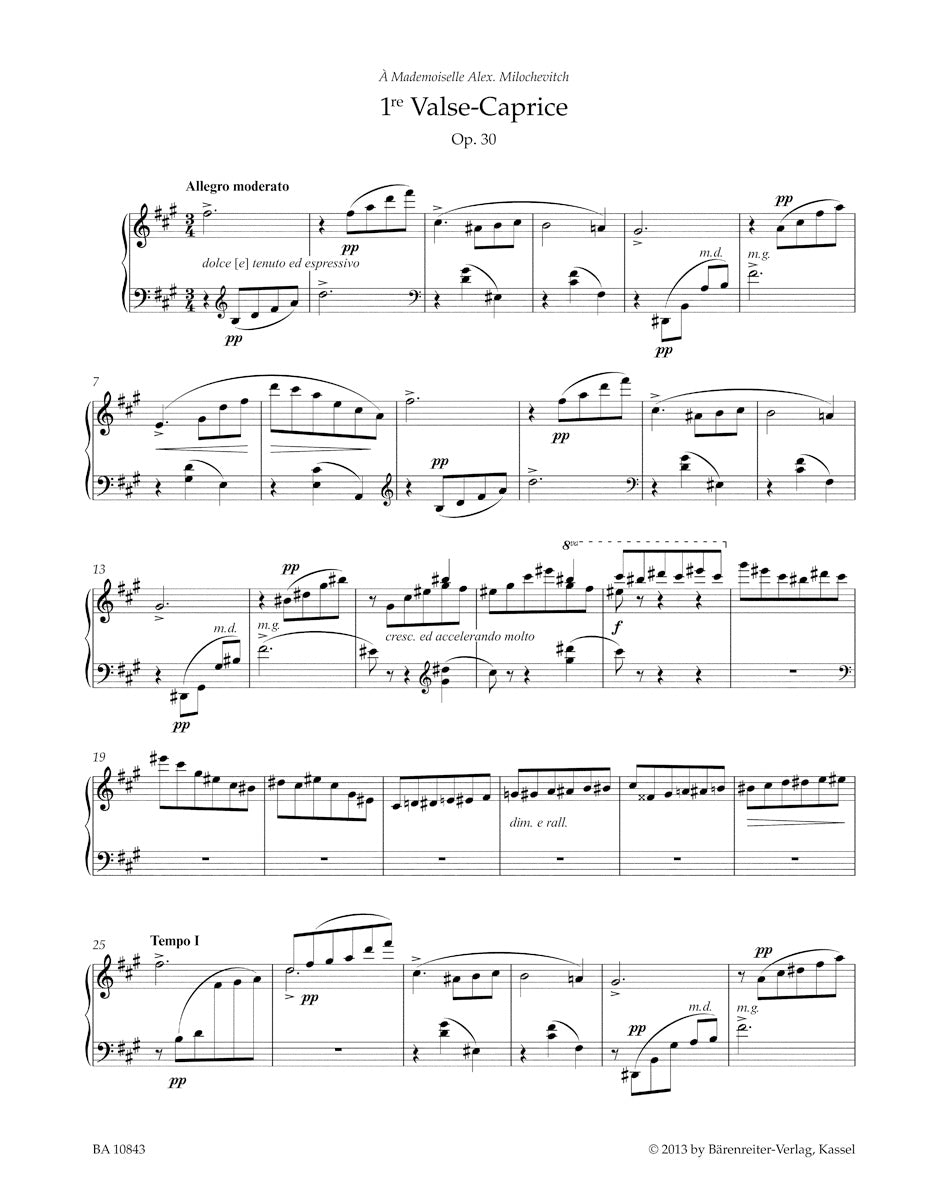 Faure Valses-Caprices