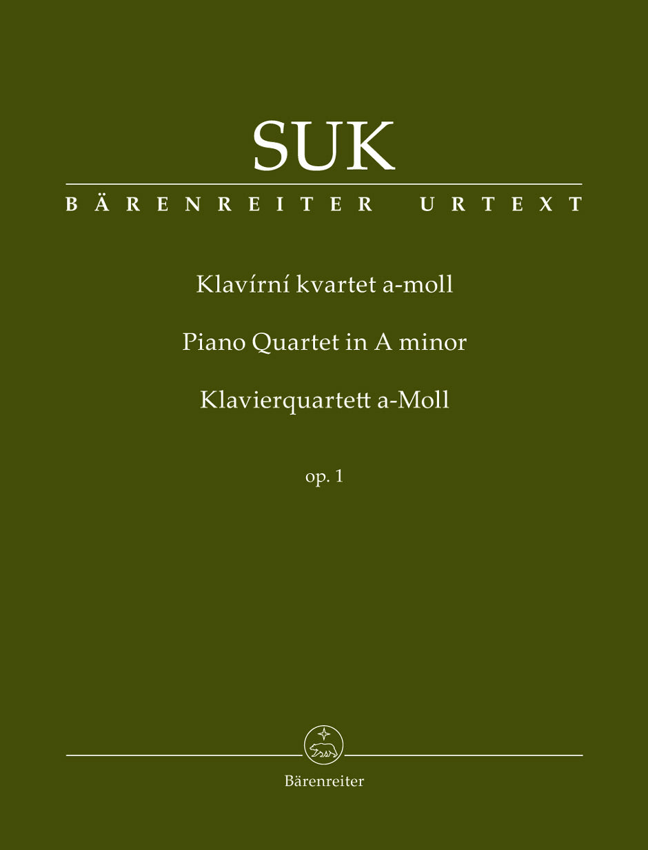Suk Piano Quartet in a minor Opus 1