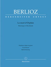 Berlioz La mort d'Orphée Hol 25 -Kantate. Monologue et Bacchanale-