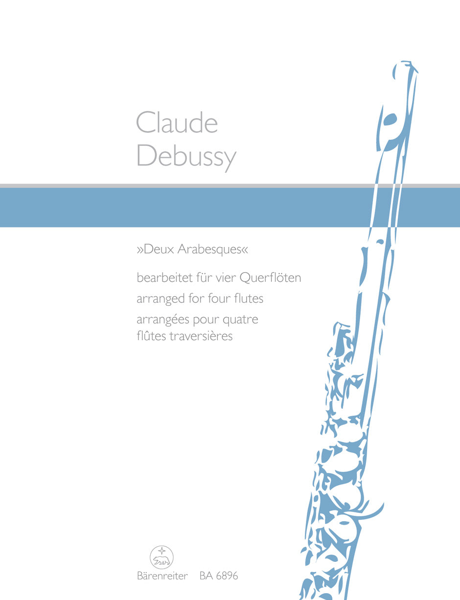 Debussy Two Arabesques (arranged for 4 flutes)