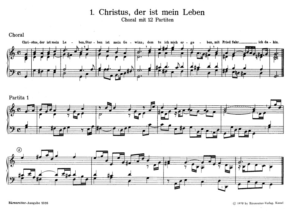 Pachelbel Selected Organ Works, Volume 4 -Seven Chorale Partitas-
