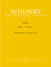 Schubert Lieder, Volume 1 (medium voice)