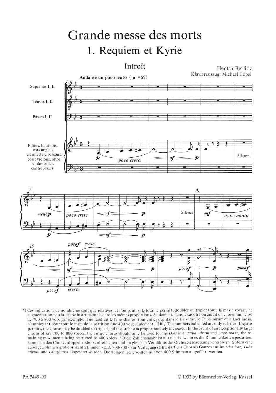 Berlioz Grande messe des morts op. 5 Hol. 75 "Requiem"