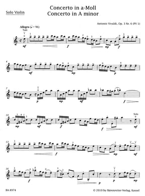 Vivalidi Concerto A minor op. 3 No. 6