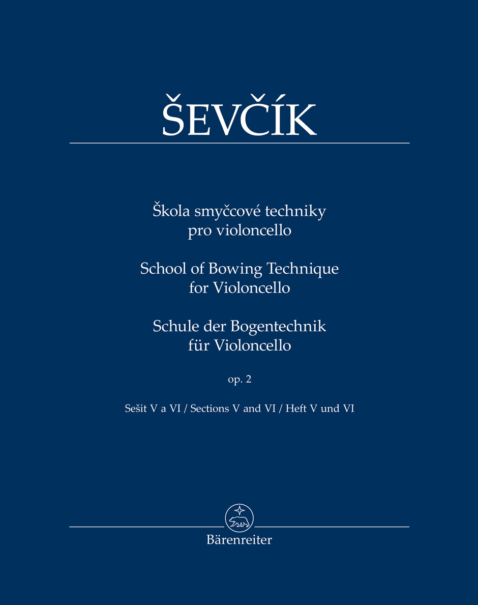 Sevcik School of Bowing Technique  for Violoncello op. 2 (Heft 5 und 6)