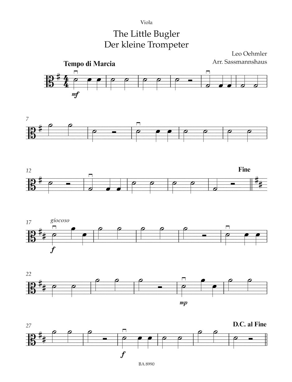 Sassmannshau Viola Recital Album, Volume 1 -9 Recital Pieces in First Position for Viola and Piano or Two Violas-