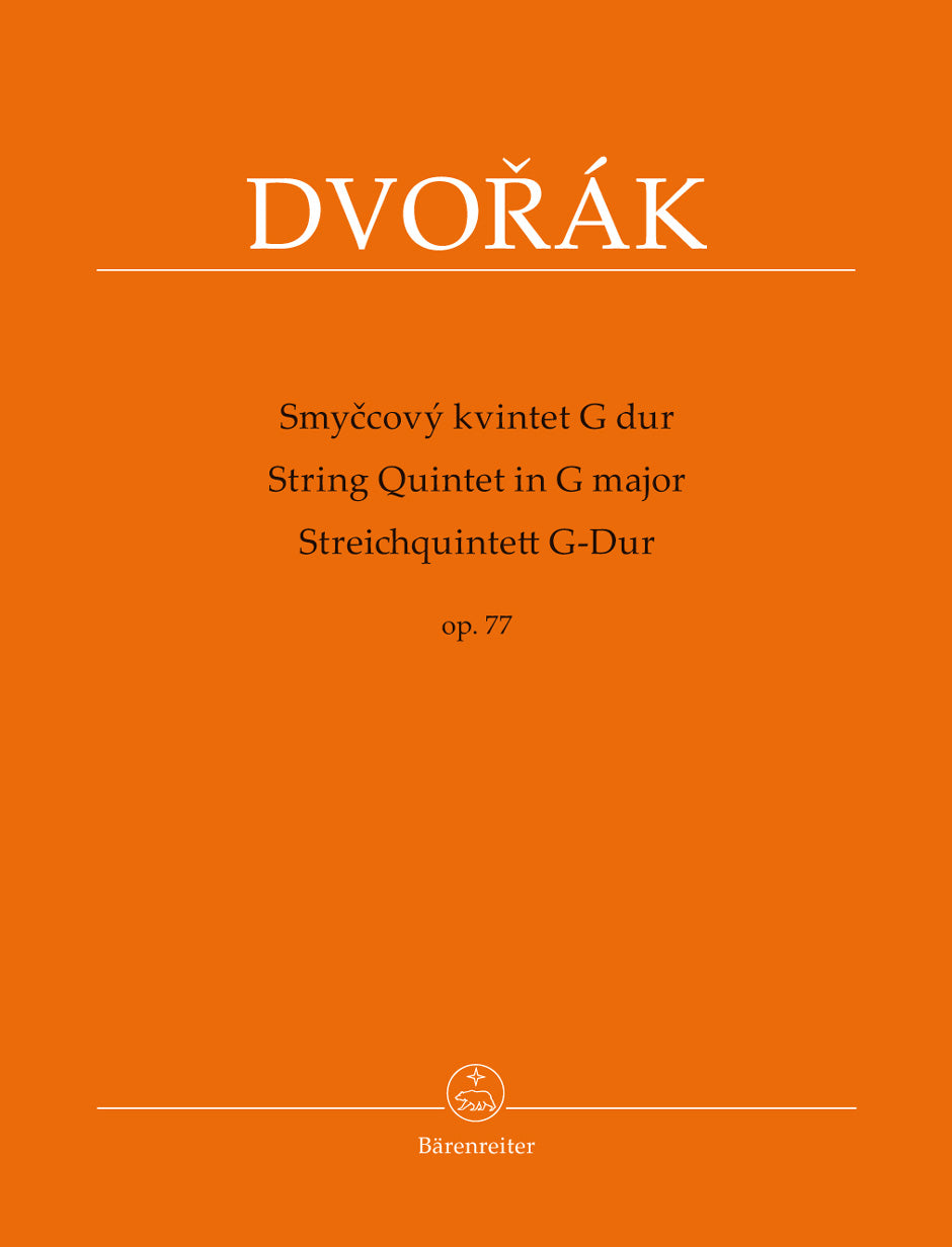 Dvorak String Quintet in G major Opus 77