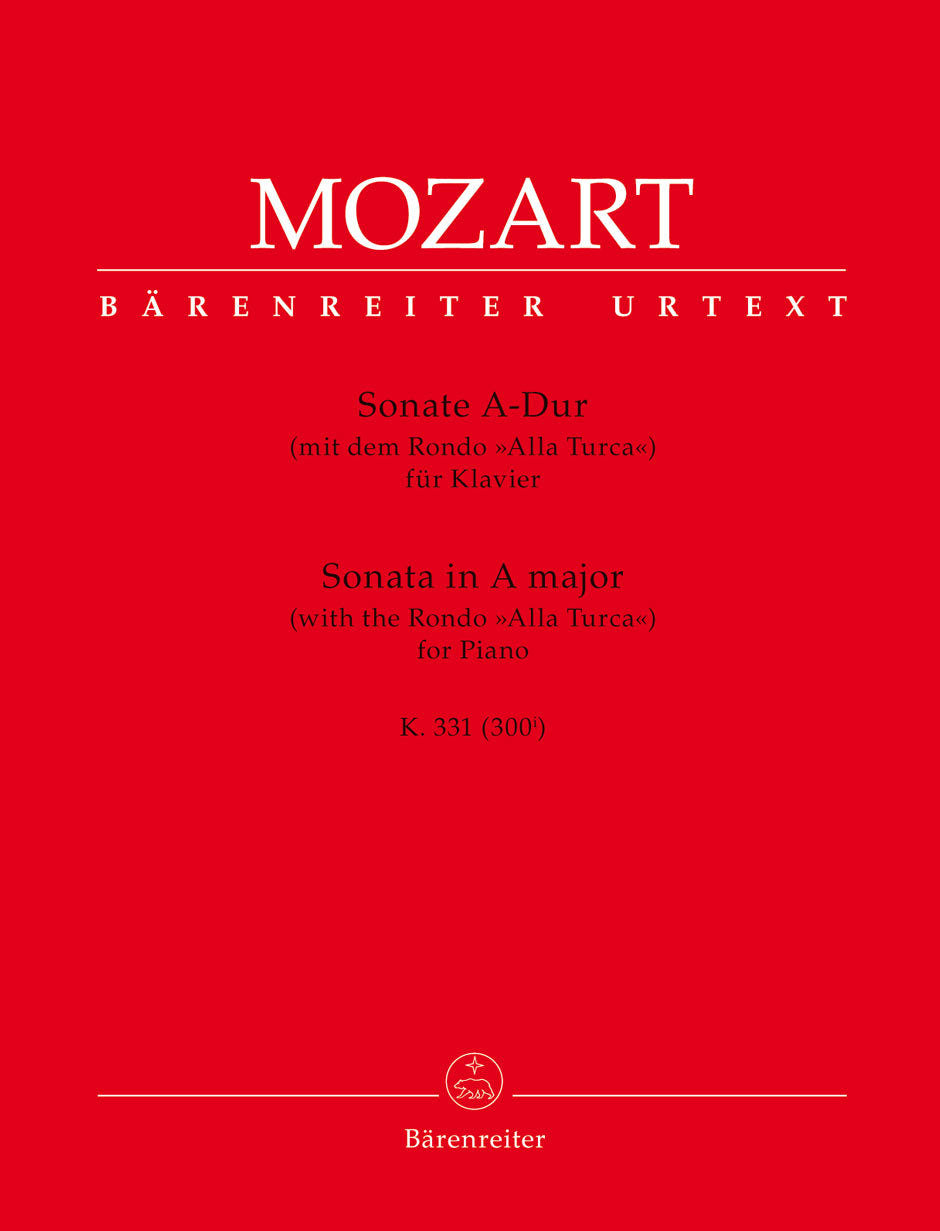 Mozart Sonata for Piano A major K. 331 (discontinued)