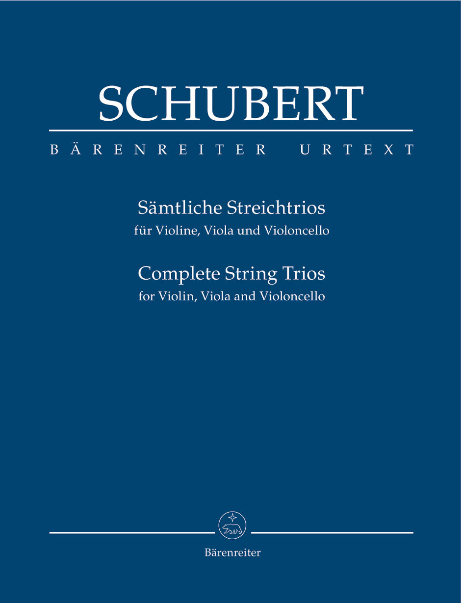 Schubert Complete String Trios for Violin, Viola and Violoncello