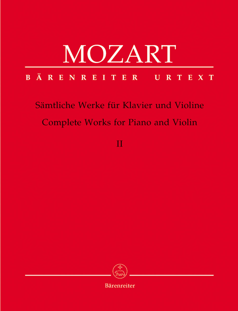 Mozart Complete Works for Violin and Piano, Volume II