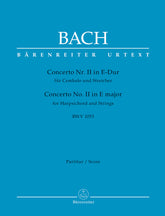 Bach Concerto for Harpsichord and Strings Nr. 2 E major BWV 1053