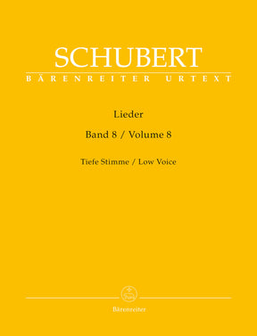 Schubert Lieder, Volume 8 (Low Voice)
