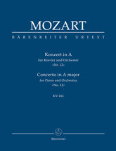 Mozart Concerto for Piano and Orchestra Nr. 12 A major K. 414