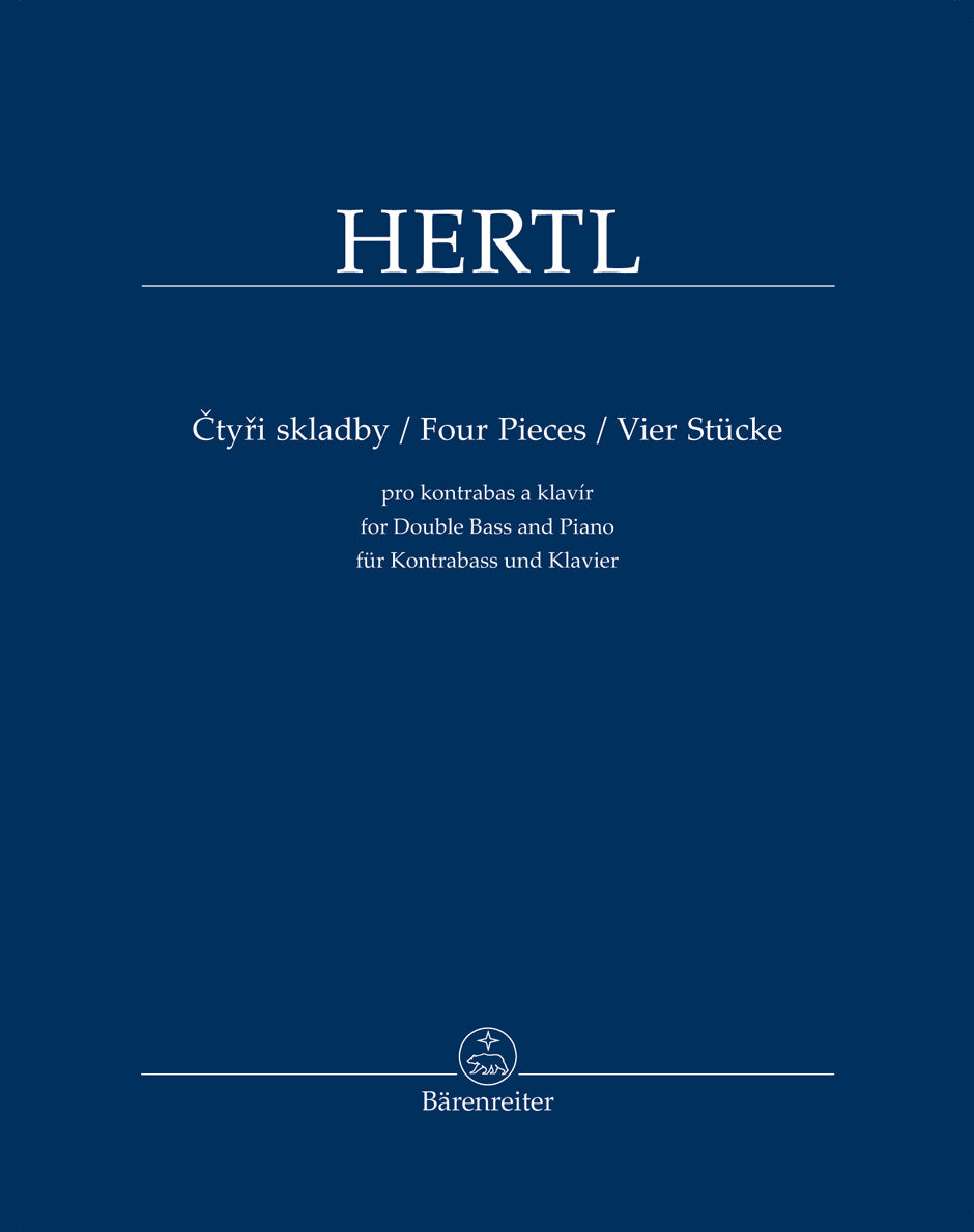 Hertl Four Pieces for Double Bass and Piano