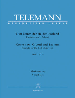 Telemann Come thou of man the Saviour TWV 1:1174 -Cantata for the First Sunday of Advent-