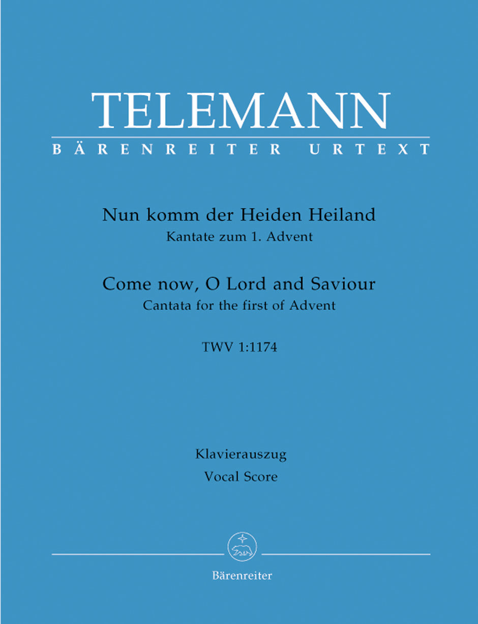 Telemann Come thou of man the Saviour TWV 1:1174 -Cantata for the First Sunday of Advent-