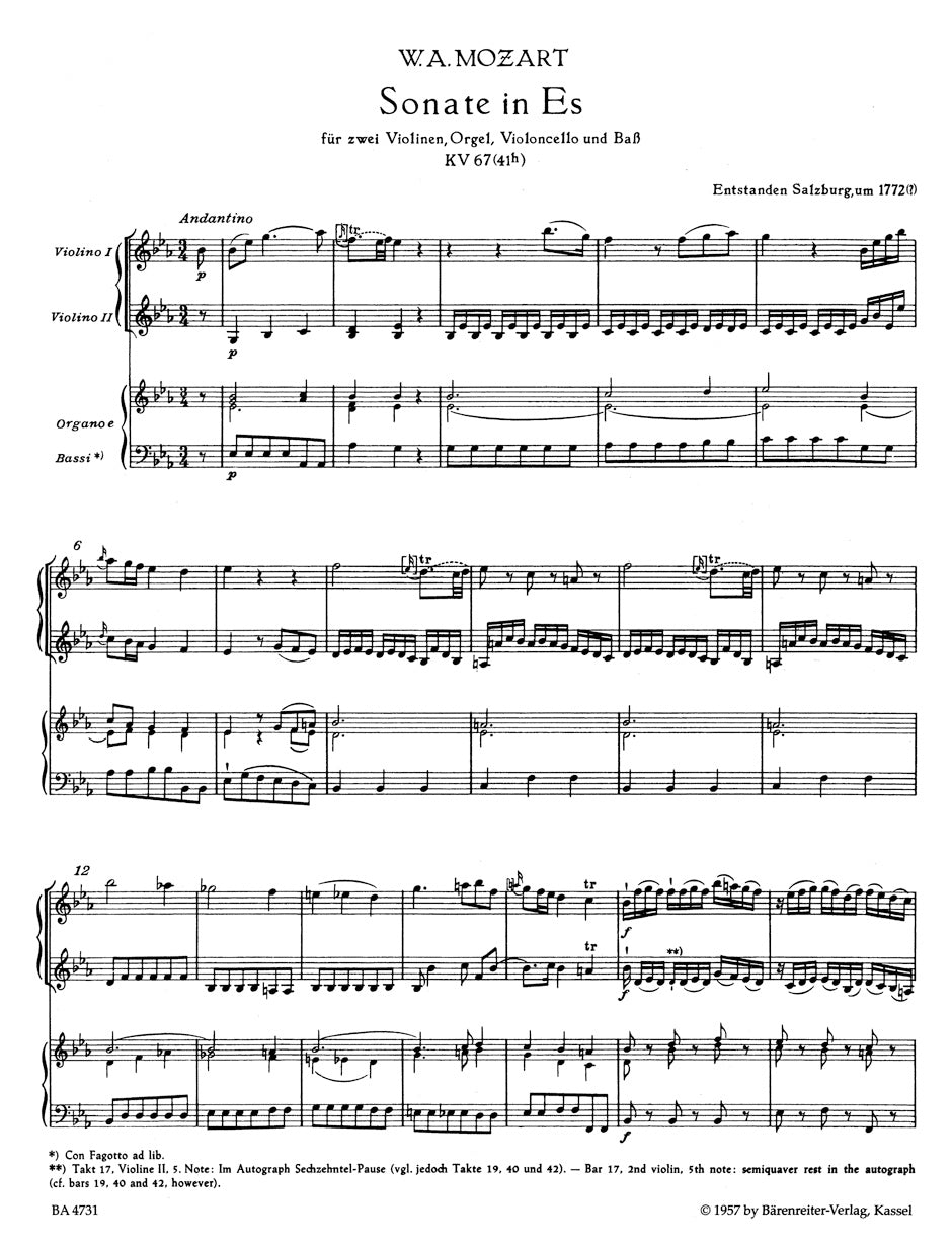 Mozart Complete Church Sonatas Volume 1