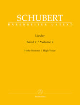 Schubert Lieder, Volume 7 (High Voice)