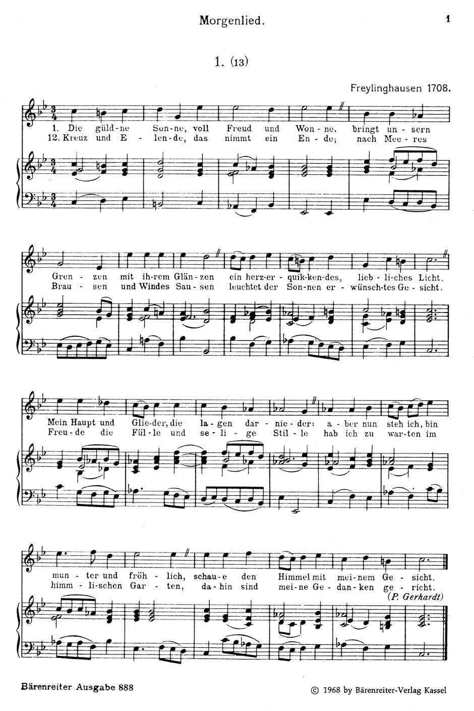 Bach Schemelli Song Book 1736 and six lieder from the Notebook for Anna Magdalena Bach 1725 for High voice BWV 439-507/511-514,516,517 (In the original key)