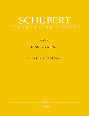 Schubert Lieder, Volume 2 (High voice)