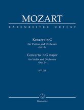 Mozart Concerto for Violin and Orchestra Nr. 3 G major K. 216