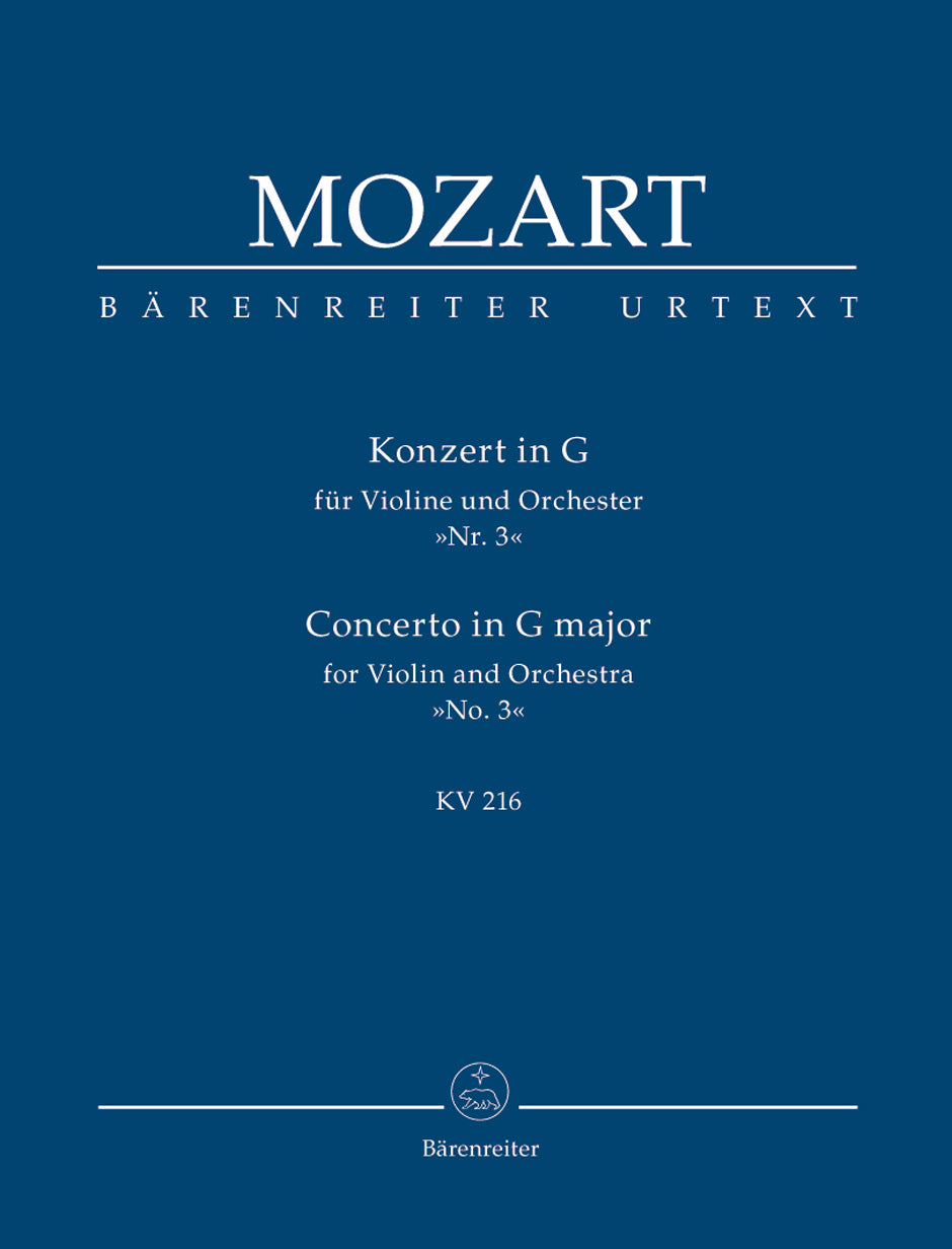 Mozart Concerto for Violin and Orchestra Nr. 3 G major K. 216