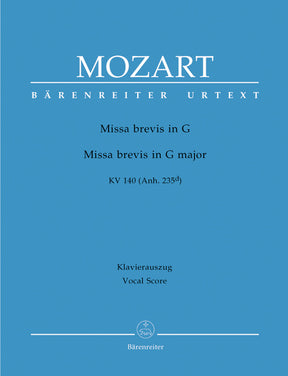 Mozart Missa brevis G major K. 140 (235d)