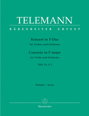 Telemann Concerto for Violin and Orchestra F major TWV 51:F2