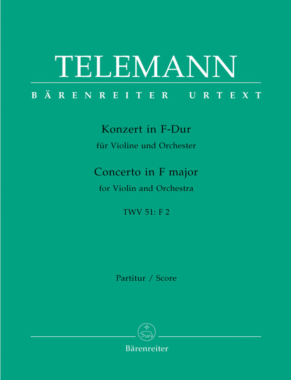 Telemann Concerto for Violin and Orchestra F major TWV 51:F2