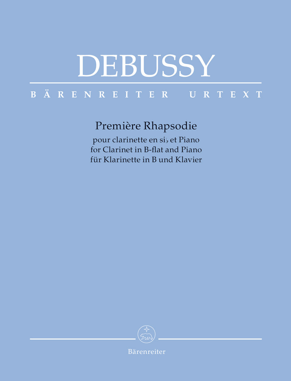 Debussy Première Rhapsodie for Clarinet in B-flat and Piano